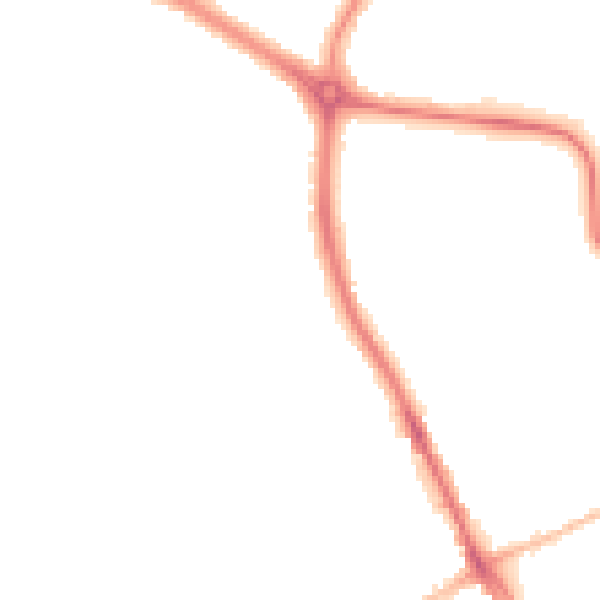 Night-time road noise heatmap for SS2 6PF