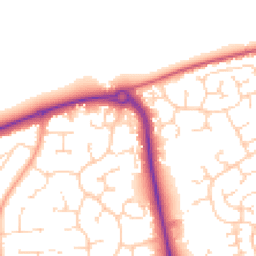 Daytime road noise heatmap for SS3 8BS