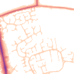 Daytime road noise heatmap for SS3 8BX