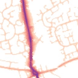 Daytime road noise heatmap for SS3 8EE