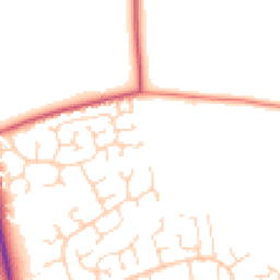 Daytime road noise heatmap for SS3 8TX