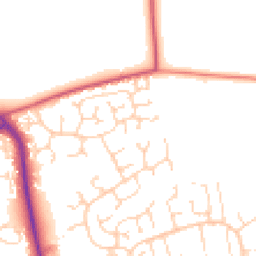 Daytime road noise heatmap for SS3 8TZ