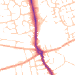 Daytime road noise heatmap for SS3 8UN