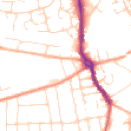 Daytime road noise heatmap for SS3 9LH