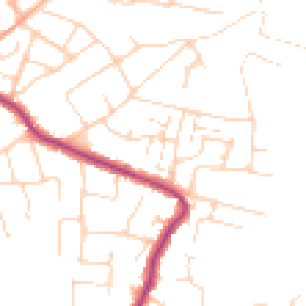 Daytime road noise heatmap for SS5 4DJ
