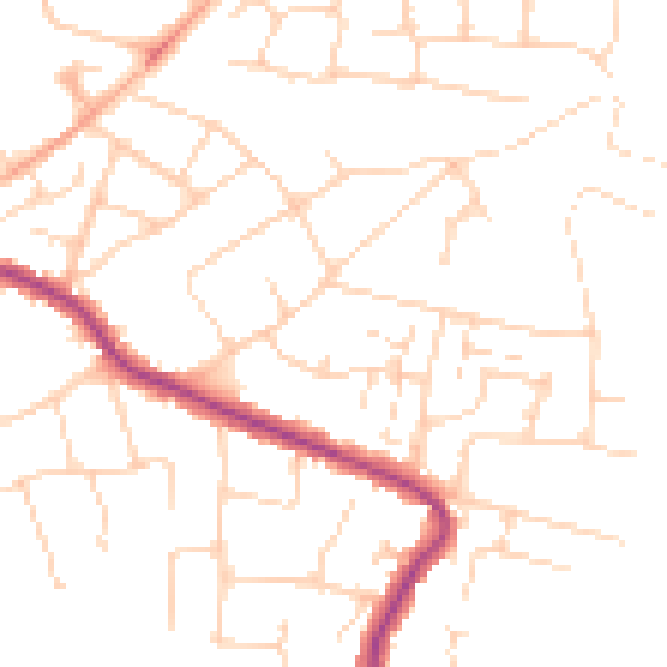 Daytime road noise heatmap for SS5 4DN