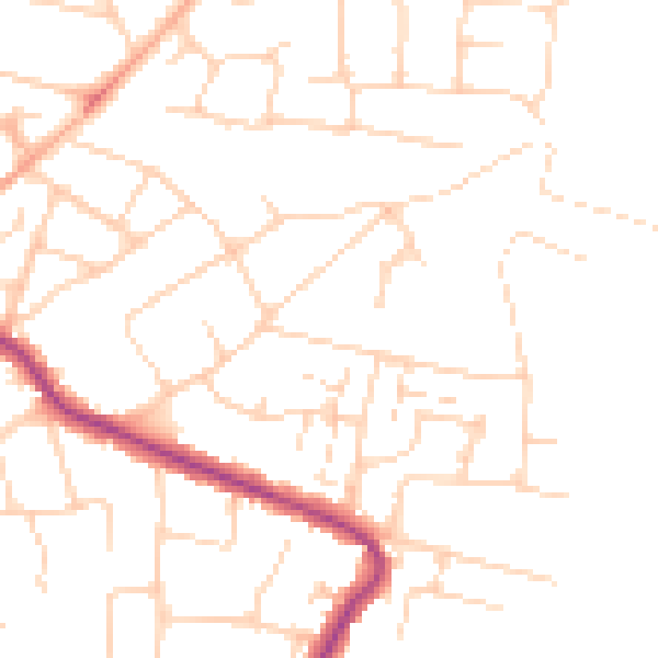Daytime road noise heatmap for SS5 4DR