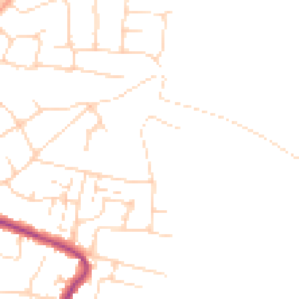 Daytime road noise heatmap for SS5 4DT
