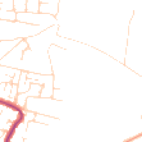 Daytime road noise heatmap for SS5 4DY