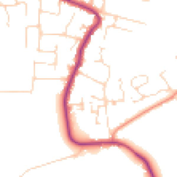 Daytime road noise heatmap for SS5 4EE