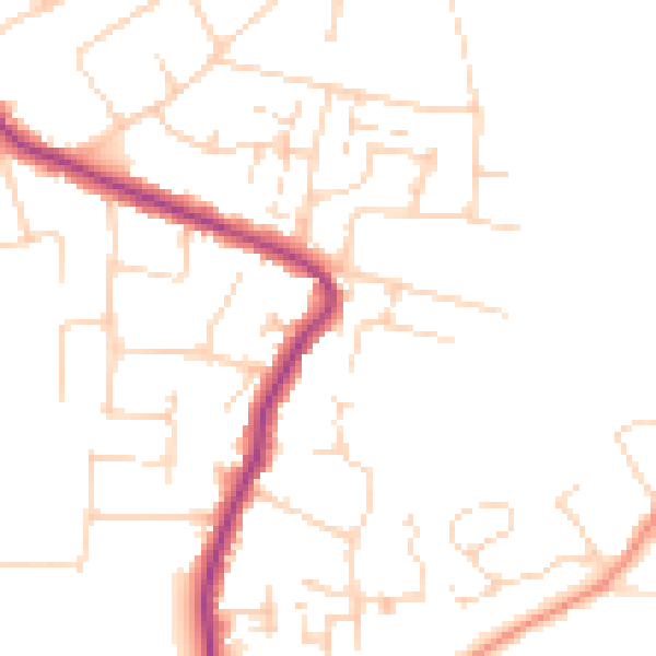 Daytime road noise heatmap for SS5 4EH