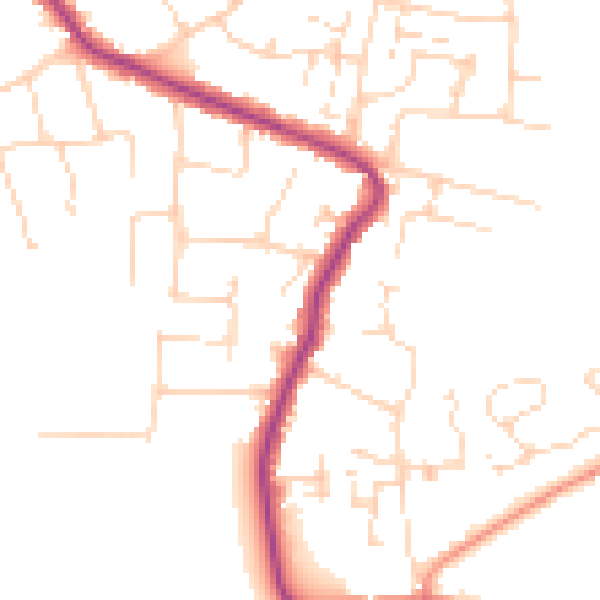 Daytime road noise heatmap for SS5 4EL