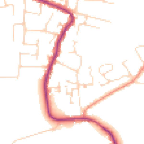 Daytime road noise heatmap for SS5 4EP