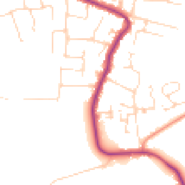 Daytime road noise heatmap for SS5 4ET