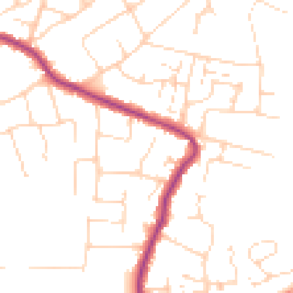 Daytime road noise heatmap for SS5 4EZ