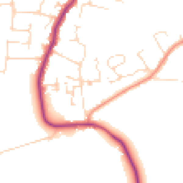 Daytime road noise heatmap for SS5 4FA