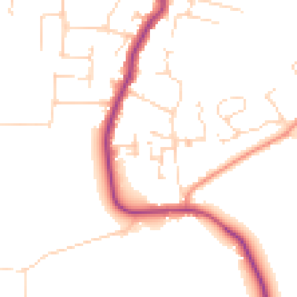 Daytime road noise heatmap for SS5 4FF