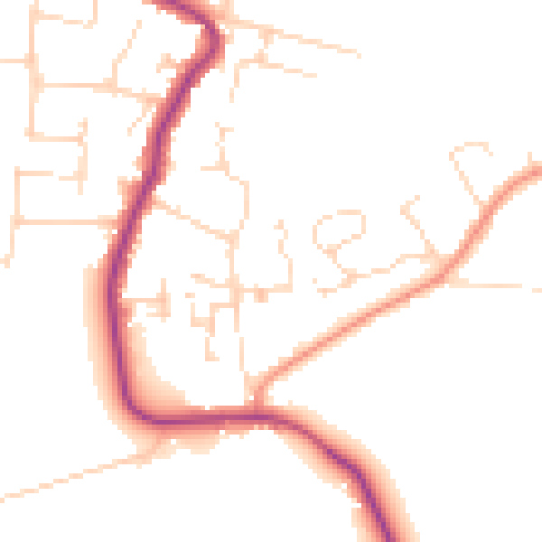 Daytime road noise heatmap for SS5 4FG
