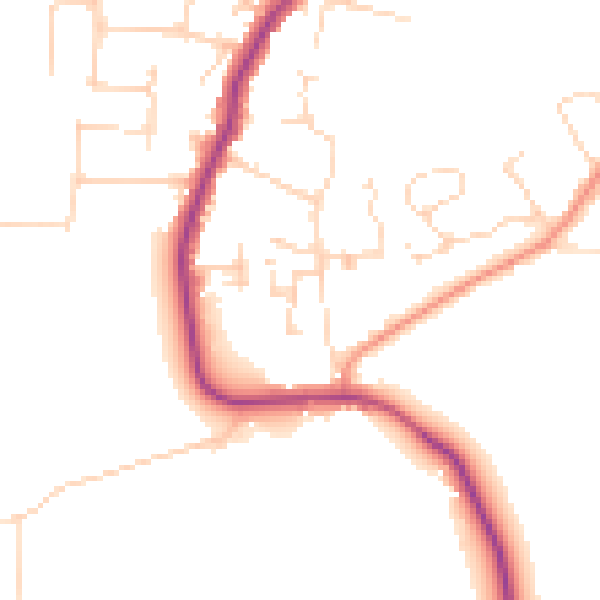 Daytime road noise heatmap for SS5 4FH