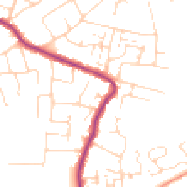 Daytime road noise heatmap for SS5 4FJ