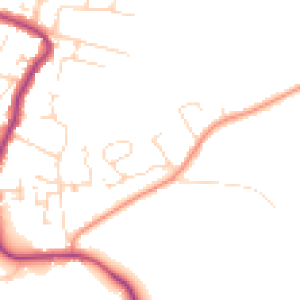 Daytime road noise heatmap for SS5 4FP