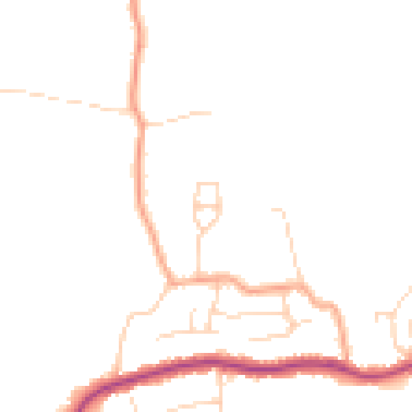 Daytime road noise heatmap for SS5 4FX