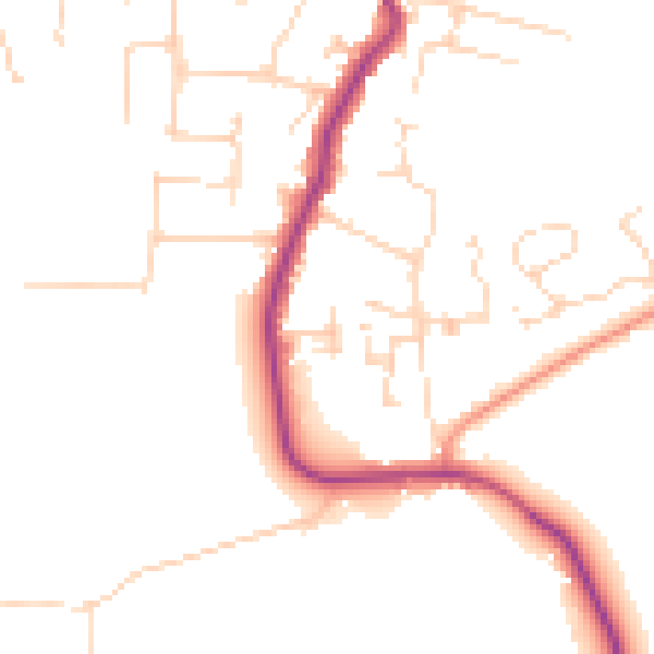 Daytime road noise heatmap for SS5 4LY
