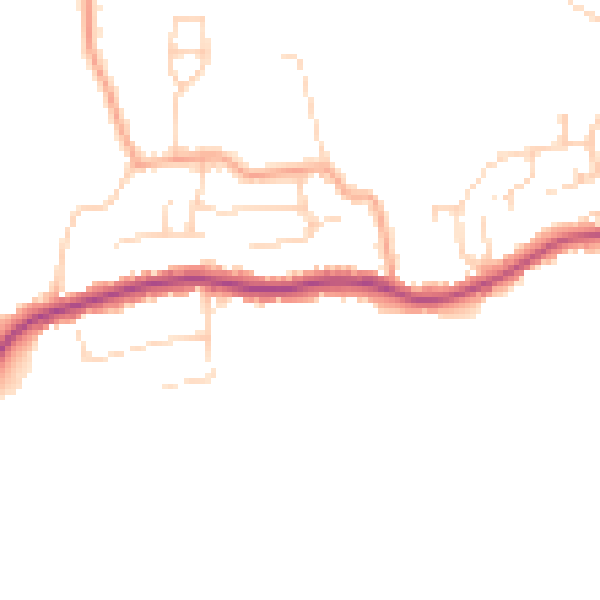 Daytime road noise heatmap for SS5 4RP