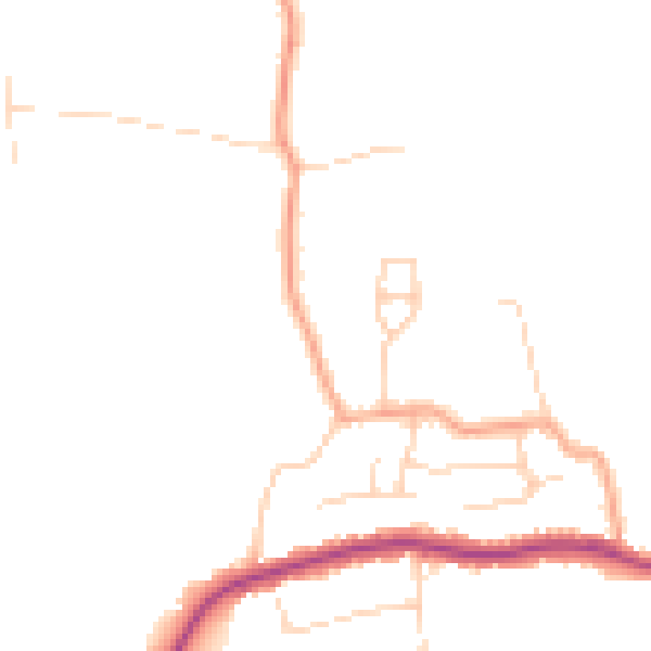 Daytime road noise heatmap for SS5 4SS