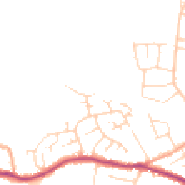 Daytime road noise heatmap for SS5 4XH