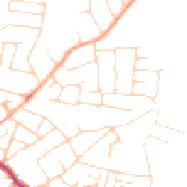 Daytime road noise heatmap for SS5 5DJ