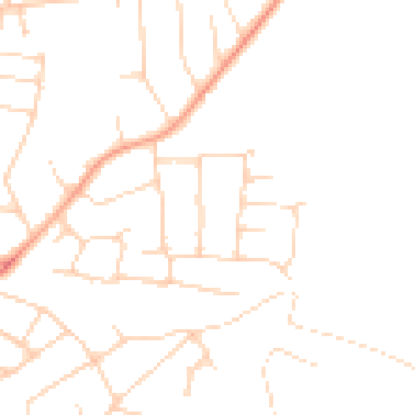 Daytime road noise heatmap for SS5 5EL