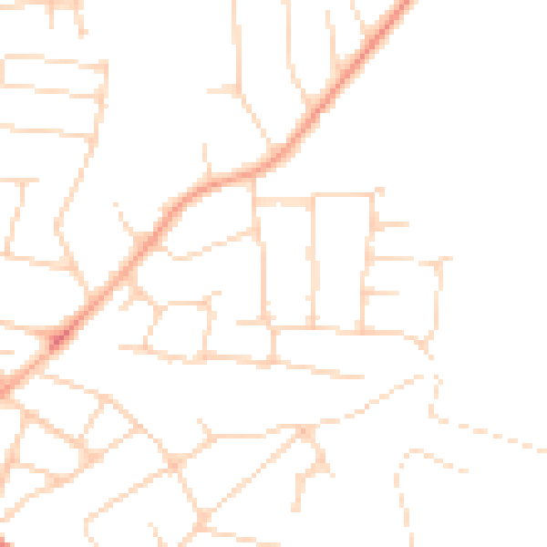 Daytime road noise heatmap for SS5 5EN