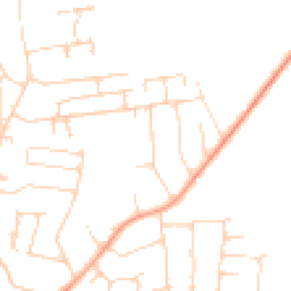 Daytime road noise heatmap for SS5 5HH