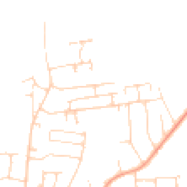 Daytime road noise heatmap for SS5 5PQ