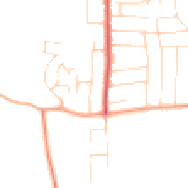 Daytime road noise heatmap for SS5 6DG