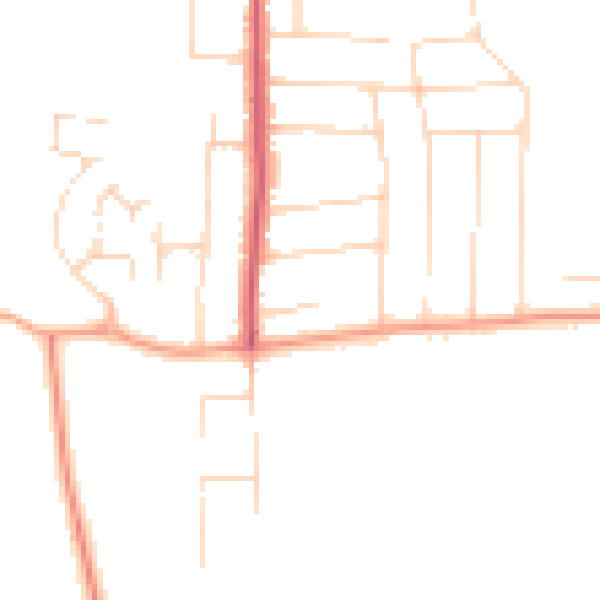 Daytime road noise heatmap for SS5 6DW