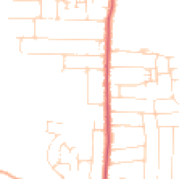 Daytime road noise heatmap for SS5 6ER