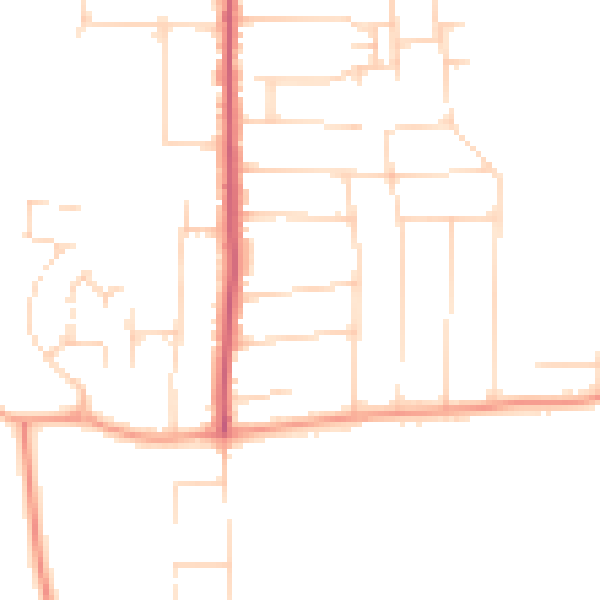 Daytime road noise heatmap for SS5 6HB