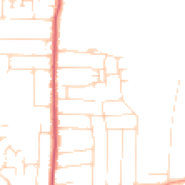 Daytime road noise heatmap for SS5 6JD
