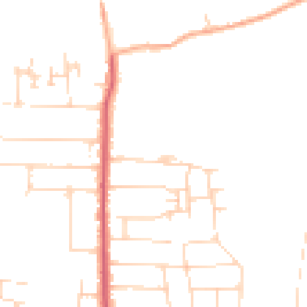 Daytime road noise heatmap for SS5 6JL