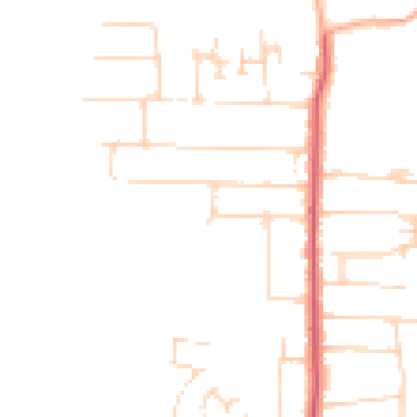 Daytime road noise heatmap for SS5 6JX