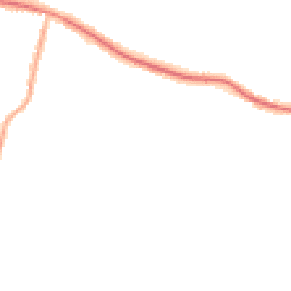 Night-time road noise heatmap for SS7 1AT