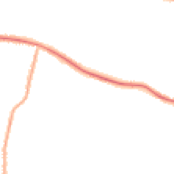 Night-time road noise heatmap for SS7 1AU
