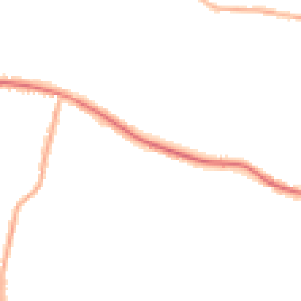 Night-time road noise heatmap for SS7 1AX