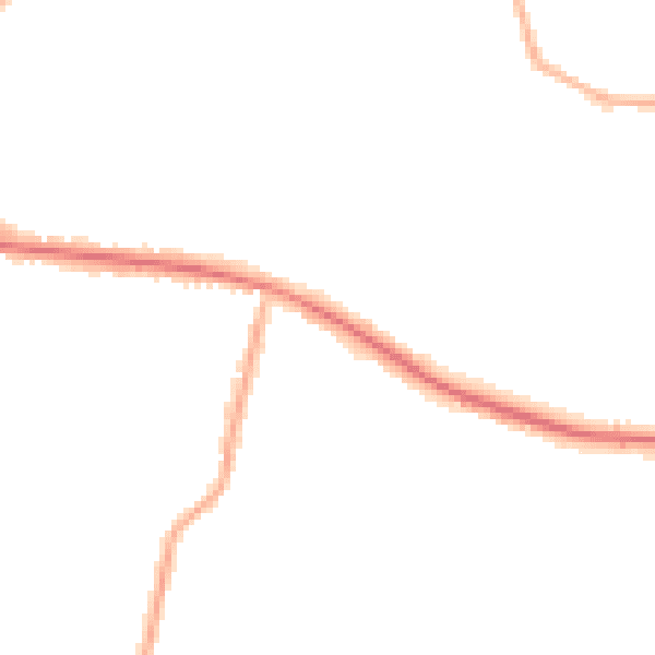 Night-time road noise heatmap for SS7 1BG