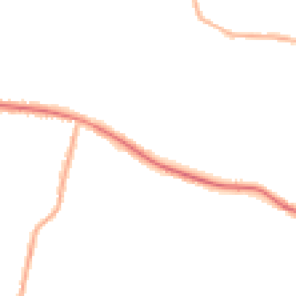 Night-time road noise heatmap for SS7 1BN