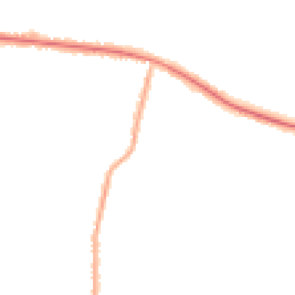 Night-time road noise heatmap for SS7 1BS