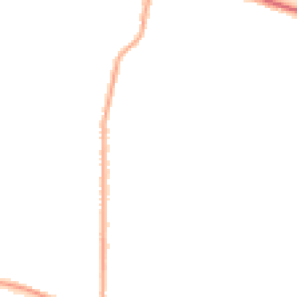 Night-time road noise heatmap for SS7 1DQ