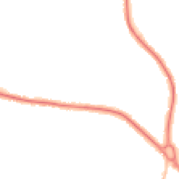 Night-time road noise heatmap for SS7 1DW